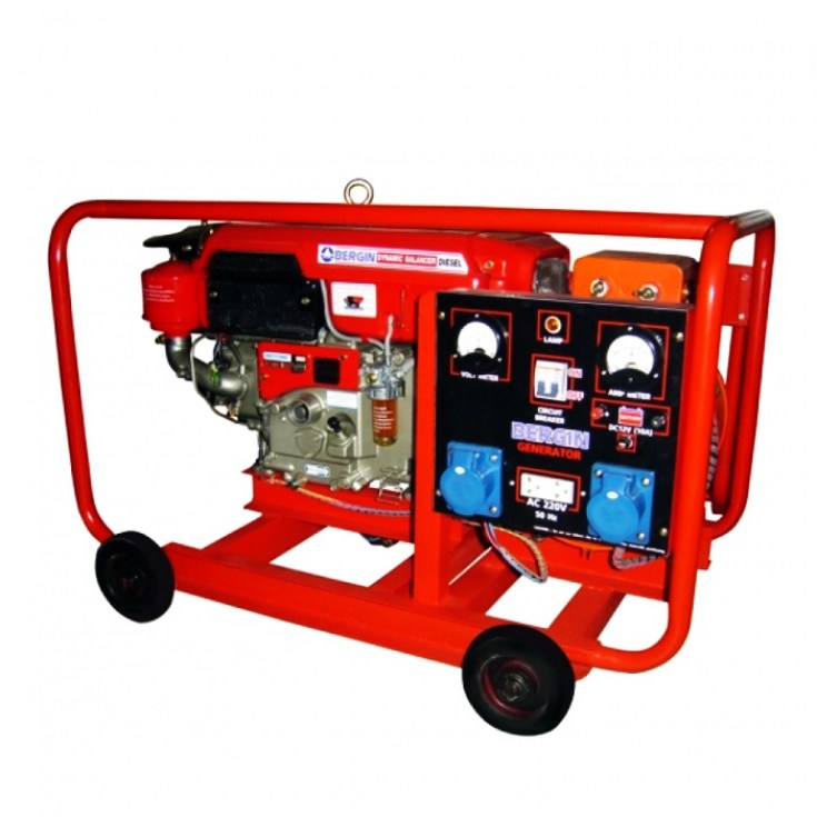 เครื่องกำเนิดไฟฟ้าดีเซลพร้อมระบบเชื่อม BERGIN 7 KVA